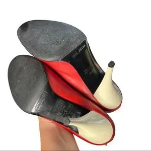 Marc Jacobs | Shoes | Vintage Marc Jacobs Red Leather Peep
